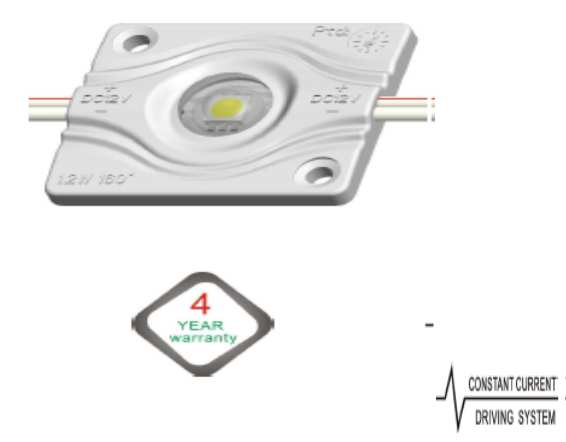 Luglio 2012 M1 POWER ALUX Moduli a 1 LED SMD - 5074 CON LENTE - a 1 LED molto piatto, adatto per insegne e lettere scatolate con spessore di cm 10-20 - L'ottima dissipazione termica garantita dalla