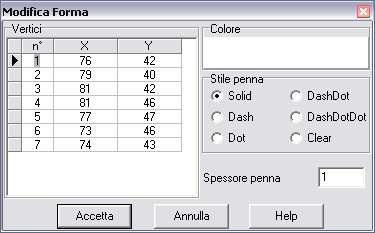 Aztec Informatica cliccare su uno dei punti notevoli e trascinare fino alla posizione voluta; attiva l inserimento di un punto di controllo su un oggetto tipo poligono ovvero aggiunge un vertice al