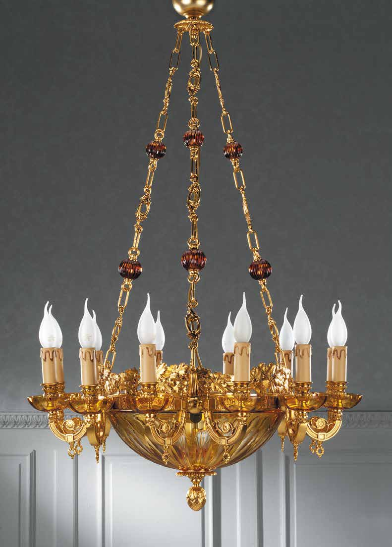 1 2 LAMPADARI / CHANDELIERS 1) MER 497 Applique / Wall light cm. Ø 14 x h.