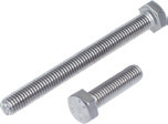 Viti a testa esagonale DIN 933 con filettatura completa Hexagonal screws DIN 933 with full thread Materiale: acciaio inossidabile A2 / A4 Dimensioni disponibili: Diametri in un range compreso fra M 5