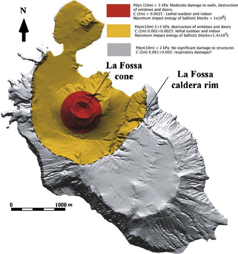 Il rischio vulcanico Carta del rischio vulcanico sull isola di Vulcano Rischio vulcanico: è definito dal prodotto della probabilità che si verifichi l evento per il danno da questo generato.