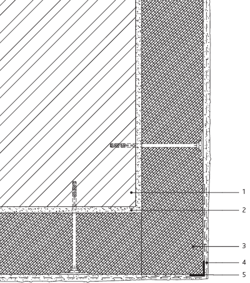 ALLEGATO 2 1. Supporto 2. Prodotto adesivo ADHERE Vit ecocork 3. Isolante SecilVit Pannello Agglomerato di Sughero 4.