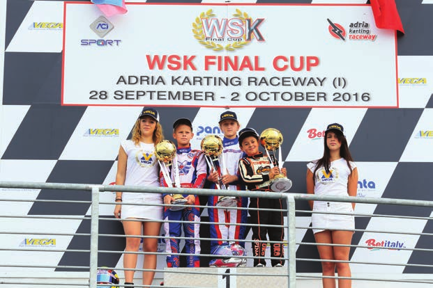 CHAMPIONS THE LAST 2016 CHAM Not even three months ago, at Adria, the Final Cup crowned the last champions of the 2016 WSK season.