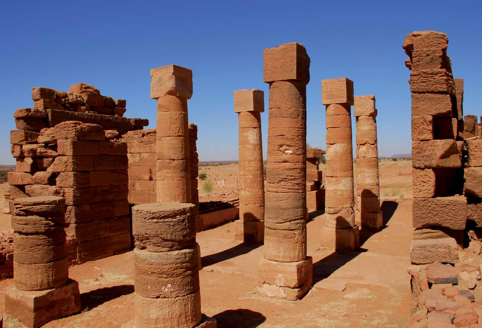 Località di Naga, il tempio dedicato al Dio Amon, ristrutturato da una