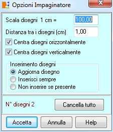 visualizza la finesra Scala disegno aiva/disaiva lo snap; ripora la pagina correne. I due booni consenono di scorrere le pagine.