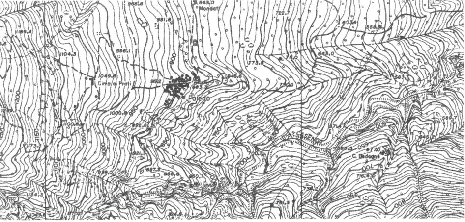 Paiedo - sagrato chiesa Quota m: 870 Carta Tecnica Regionale n.