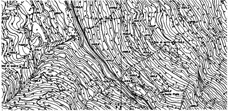 Sce di sotto Quota m: 1750 Carta Tecnica Regionale n. D2d1 scala : 1 : 10.