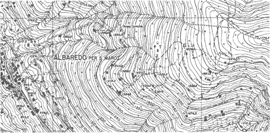 Comune: Albaredo per S.Marco Località: Egolo - ööf Quota m: 1500 Carta Tecnica Regionale n. C3a3 scala : 1 : 10.