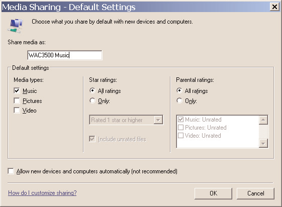 D2 Utilizzo dell UPnP (per Windows XP/Vista) 1 Controllare che il proprio PC sia installato con Windows Media Player 11.