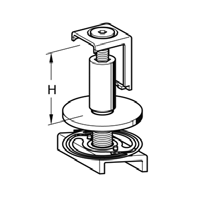 338 Versione inox A2 Spessore di fissaggio Peso [kg] [pezzi] Articolo Nr.