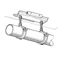 Questa slitta è particolarmente adatta per il fissaggio trasversale di tubi a profilato, a trave portante stretta, ma anche a parete (in muratura o in cemento), nonchè a soffitto o su pavimento.