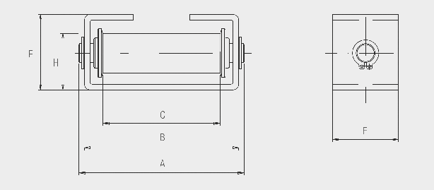 164 Rullo cilindrico PSR Gruppo 1335 Gruppo 1335 Rullo cilindrico PN 165 Per lo scorrimento di tubazioni soggette a dilatazione sia assiale che laterale di 60 mm, prive di isolazione.