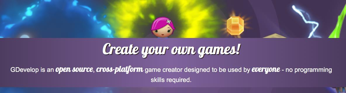 CREARE GIOCHI TutoTOONS http://www.tutotoons.com/ ARIS http://arisgames.org/ CRAFT STUDIO http://craftstud.io/ The GAME EDITOR http://game-editor.