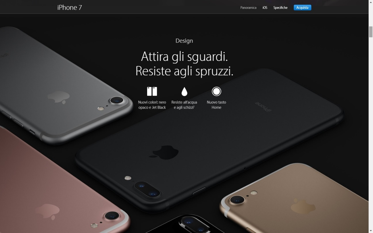 È un evidente pratica commerciale scorretta da parte di Apple limitare successivamente la garanzia in caso di danni provocati dall acqua.