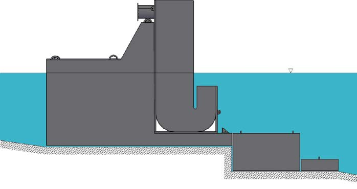 Obiettivo b: Attività sperimentale su dispositivi a colonna d acqua oscillante OWC Progettazione, costruzione e installazione prototipo 1:8 UOWC a