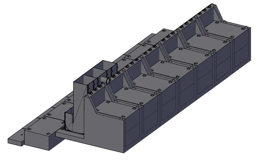 Obiettivo b: Attività sperimentale su dispositivi a colonna d acqua oscillante OWC Progettazione, costruzione e installazione prototipo 1:8 UOWC a geometria modificabile.