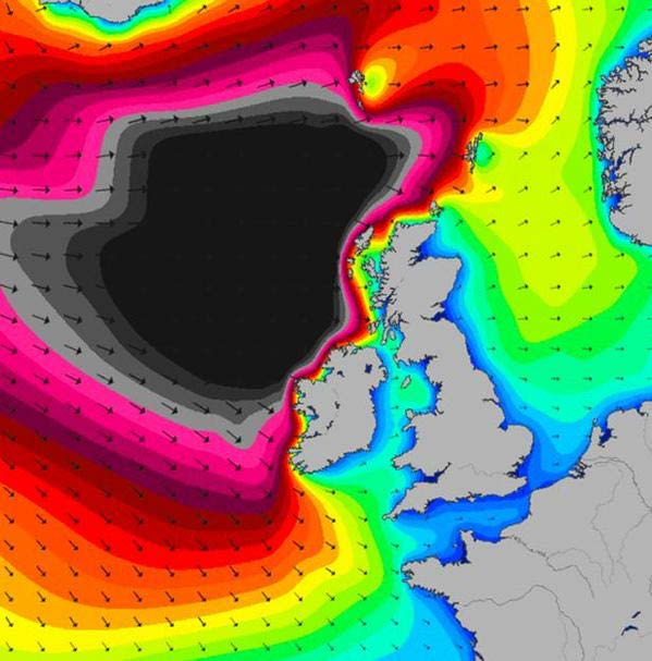 Energia delle onde nel Mare del Nord Sequenza