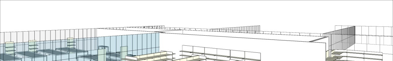 La disposizione degli scaffali A griglia: (tipo supermercato) massima capacita di contenimento prodotti a scaffale o bancale;