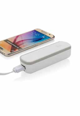 541 P324.543 P324.545 P324.544 Powerbank geometric * P324.547 Powerbank in ABS da 2200 mah con motivi geometrici. Input 5V/1A, output 5V/1A. Include cavo micro USB. Dimensioni 2,6 x 10,4 cm.