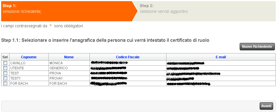 BUSINESS KEY O SMART CARD La procedura, sia che si scelga business key, smart card CNS o il Bundle (smart card CNS + smart card con ruolo), è sempre la stessa. 1.