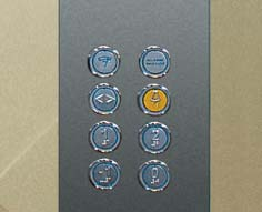 BUTTON COLUMN Push button column MB has display and emergency light of same dimension of call button.