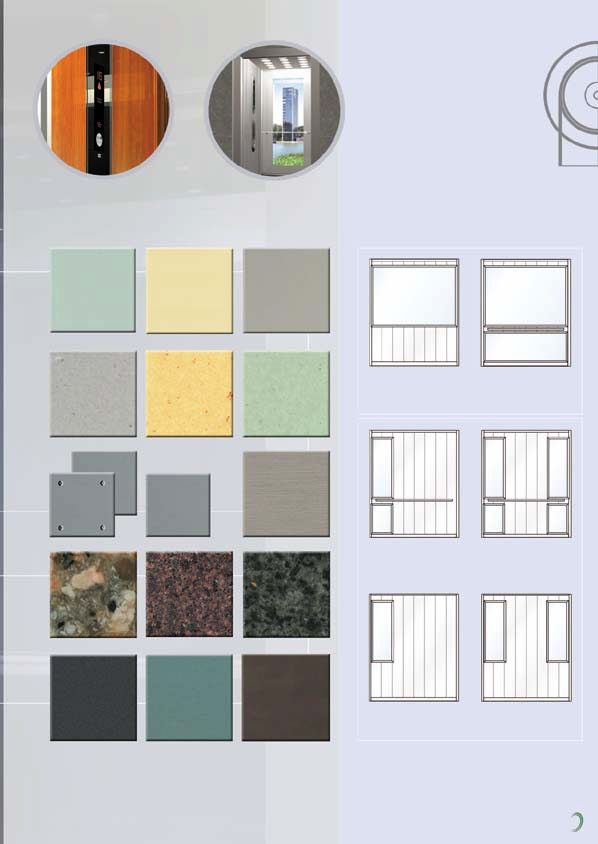 Finestrature Alluminio EcoCompositi EcoSkin Verde Ontario Grigio Londra Vaniglia Dubai Giallo Arizona Virtual Steel Argento Monterrey Verde Artico Parete di fondo Altezza parziale Larghezza totale