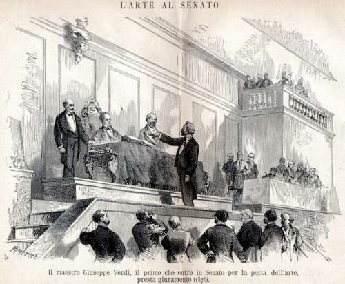 come deputato al primo parlamento italiano (1861);