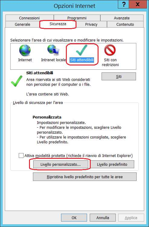 : http://sv-s4net ottenere il risultato come da immagine click sul pulsante Chiudi Scegliere la scheda