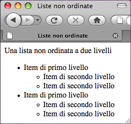 Liste Non Ordinate 15 Commenti 16 Tag <ul> Attributi <!