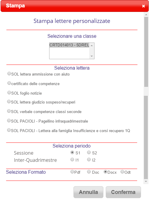 scegliere di aprire il file in formato DOC, se si pensa di dover fare qualche modifica, o in formato PDF, già pronto per l archiviazione.