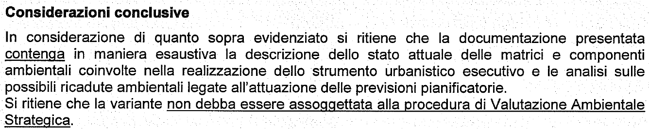 4. Valutazione della portata degli effetti significativi - Contributi dei soggetti competenti in materia ambientale Premesso che con lettera prot.