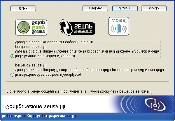 Rete senza fili Windows e Fare clic su Utenti di reti senza fili. h Confermare il messaggio visualizzato sullo schermo e fare clic su Avanti.