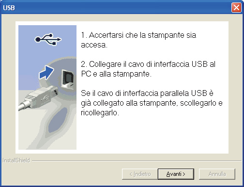 USB Windows Per Windows Vista, quando viene visualizzata la schermata Controllo dell'account utente, fare clic su Continua.