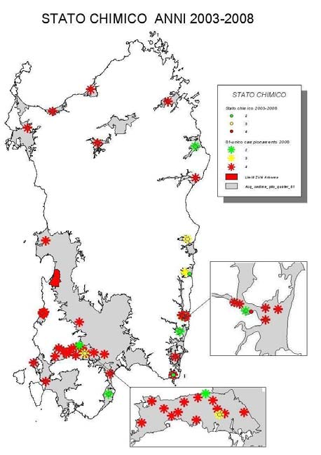 Anche la caratterizzazione dello stato chimico è affetta da un elevato grado di incertezza a causa della inadeguatezza della rete di monitoraggio in termini di numero di punti di monitoraggio, della
