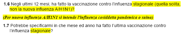 sull'influenza stagionale B.