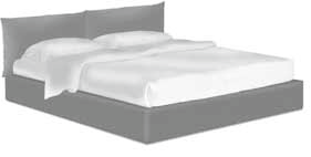 single bed with pillow SOFT single bed