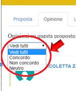 È possibile leggere i commenti di altre persone navigando nelle singole proposte.