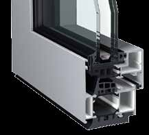 Avantis 70 HV Basic» U f = 2,1 W/m 2 K - 2,6 W/m 2 K Sicurezza» L abbinamento dei vetri di sicurezza con la ferramenta speciale, ad esempio il sistema di bloccaggio a più punti, oppone un elevata