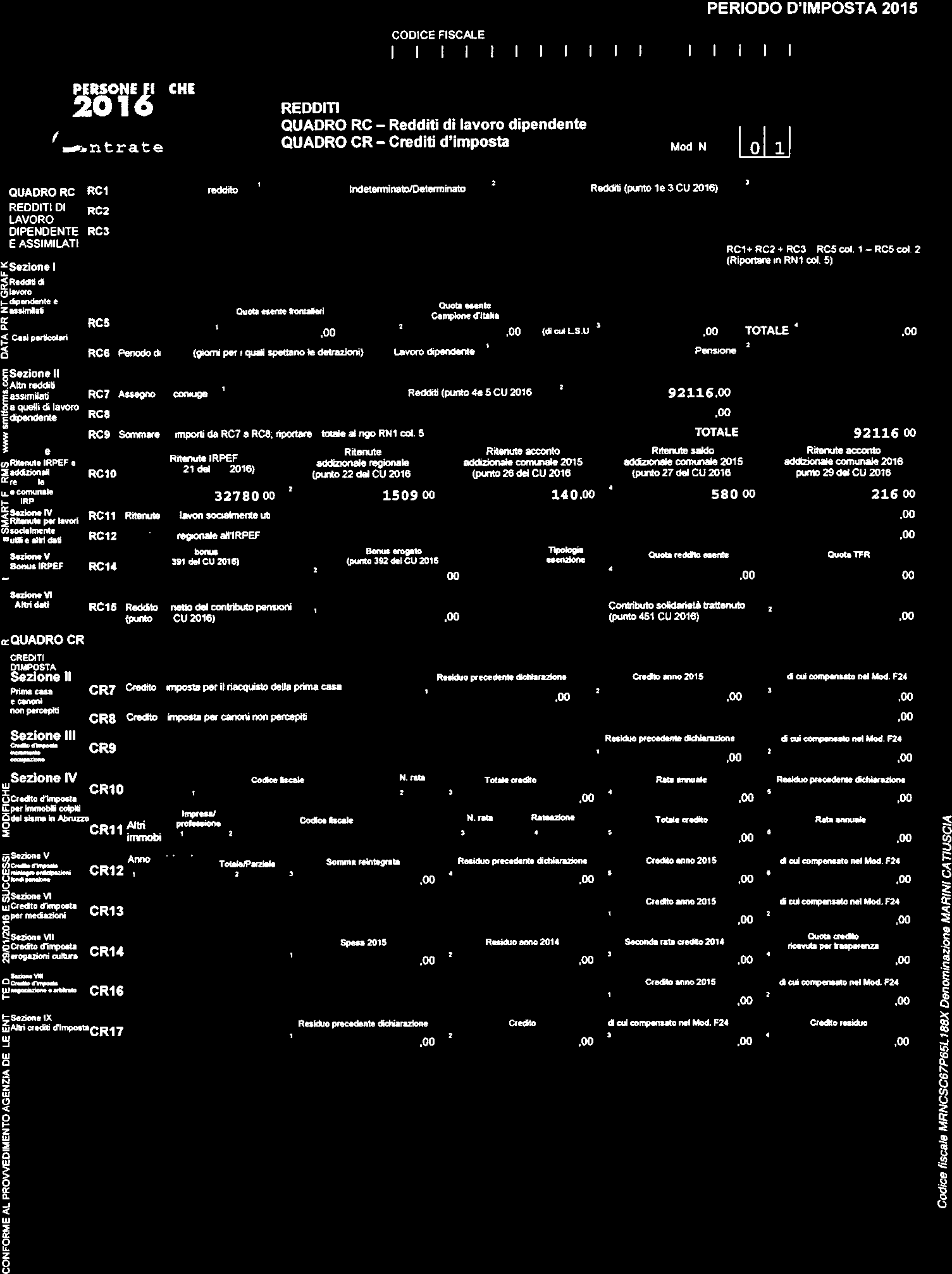 n RCS CDC FSCAL PRD D MPSTA 15 :16 ntrt CH RDDT QUADR RC Rddt d lvr dpndnt QUADR CR Crdt d mpst M N 1 QUADR RC RC Tplgt rddt ndtrmìnl/dtntnt Rddt punt l 3 CD 16) RDDT D RC LAVR DPNDNT RC3 ASSMLAT RC1