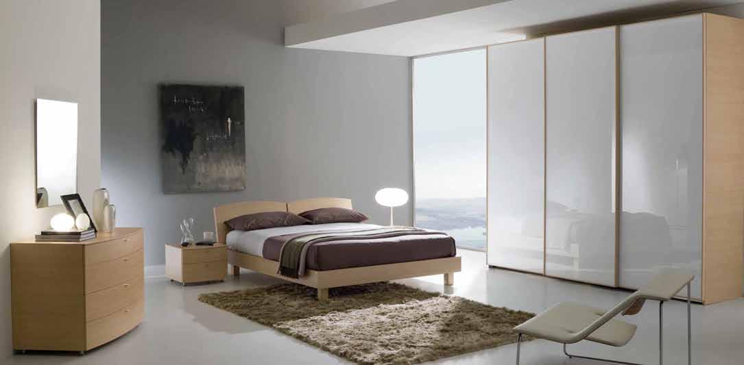 64 65 Letto Pagoda con giroletto Class colore rovere sbiancato.