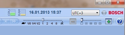 Bosch Video Management System Gestione dei video registrati it 75 UTC-x: fuso orario per ciascun Management Server L'ora del fuso orario selezionato viene visualizzata nella barra dei menu: Finestra