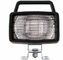 FARI DA LAVORO WORK LIGHTS PROIETTORE DA LAVORO RETTANGOLARE / RECTANGULAR WORKING LAMP 85 160 185 92 M8 17689 A.M.A. 00299 Lampada h3 12v 55w (pk22s) PROIETTORE DA LAVORO RETTANGOLARE BILUCE / TWIN-BULB HALOGEN WORK LAMP TECNICHE: Corpo: polipropilene caricato minerale.