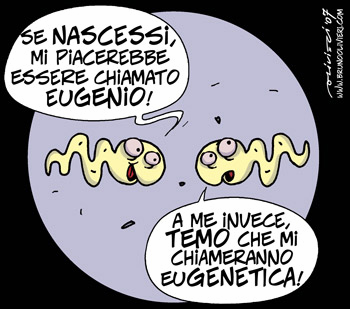 Eugenetica: Il termine eugenetica, dal greco eugenetes (buona razza), viene introdotto per la prima volta da Platone e si riferisce a quella disciplina volta al perfezionamento della specie umana.