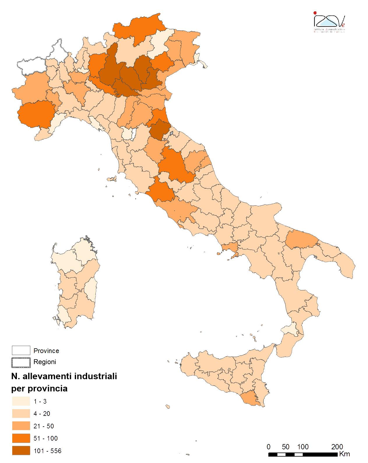 ALLEGATO 2 - Consistenza di allevamenti avicoli industriali provincia. Figura 2.1.