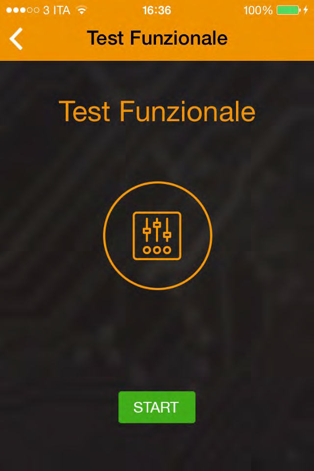 Test Funzionale della sorgente luminosa