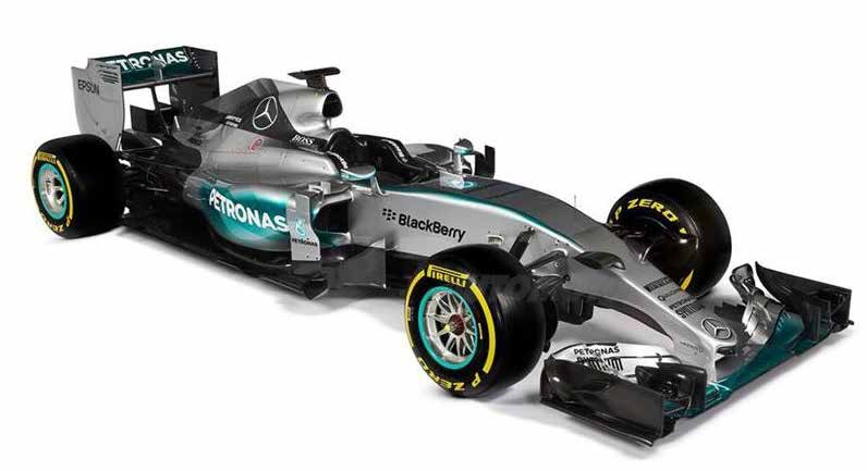 Formula 1 MERCEDES-AMG W06 LA F1 PER RIPETERE IL SUCCESSO ANCHE NEL 2015 Il Team di Brackley ha scelto il primo giorno di test sul circuito di Jerez de la Frontera per svelare la nuova Mercedes-AMG