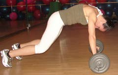 66) Push up in stabilizzazione in Drop Set (variazioni di ritmo e ripetizioni) es.