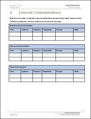 una PROCEDURA specifica (un piano di comunicazione ben