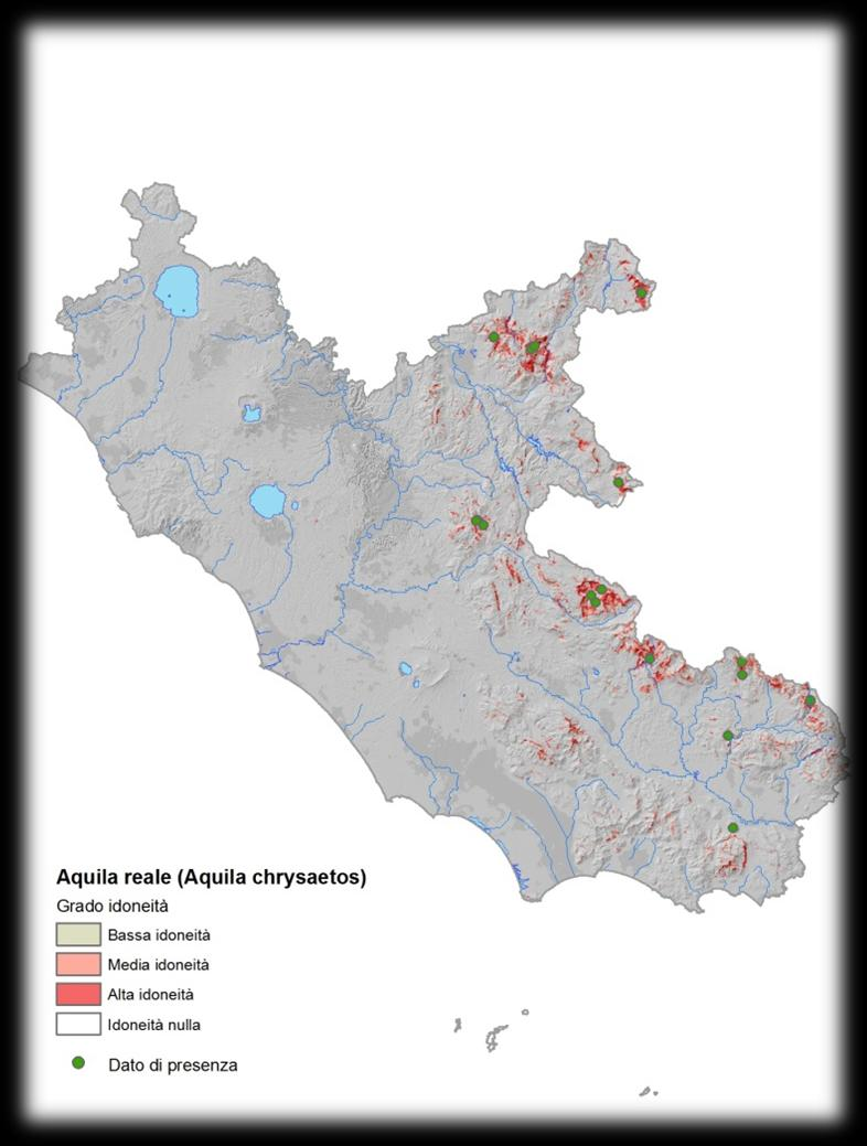Relazione conclusiva del secondo anno di attività () Habitat riproduttivo nel Lazio Le esigenze ecologiche della specie nell Appenino e preappennino corrispondono a vaste zone di habitat montani con