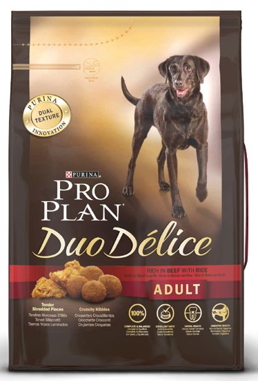 RICCO IN MANZO CON RISO ALIMENTO COMPLETO PER CANI ADULTI Teneri Sfilaccetti & Crocchette Croccanti Sacchi da 700g / 2,5 Kg / 10 Kg COMPLETO & BILANCIATO PRO PLAN DUO DELICE fornisce il giusto